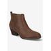 Wide Width Women's Lou Bootie by Bella Vita in Brown (Size 9 W)