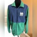 Columbia Jackets & Coats | Columbia Youth, Notre Dame Fighting Irish, Zip Up Fleece, Youth Size 18/20 | Color: Blue/Green | Size: 18/20 Youth