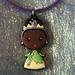 Disney Accessories | 3/$15 Disney Tiana Princess & The Frog Soft Pendant On Stretchy Choker | Color: Green/Purple | Size: Osg