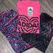 Adidas Matching Sets | Adidas Top And Bottom Set Leggings Size 5 - One Full Length- One Capri Length | Color: Black/Pink | Size: 5g