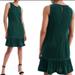 J. Crew Dresses | Jcrew Nwt Green Velvet Dress Size 8t | Color: Green | Size: 8t