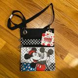 Disney Bags | Disney Mickey And Minnie Mouse Cross Body Purse | Color: Black/White | Size: Os