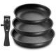 Fadware Non Stick Frying Pan with Removable Handle, Non Stick Frying Pan Set for Induction Hobs, 4 Pieces Frying Pan Set for All Hobs