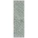 Green 27 x 0.55 in Area Rug - Mistana™ Demetrius Geometric Handmade Tufted Dark/Ivory Area Rug Cotton/Wool | 27 W x 0.55 D in | Wayfair