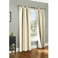 LOFT LIVING Winmate Insulated Cotton Tab Top Curtain Panel - Pair Each 40" x 84" in Natural