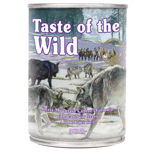 6x390g Taste of the Wild Sierra Mountain Hundefutter nass