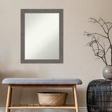 Loon Peak® Chikao Wood Framed Wall Mounted Accent Mirror in Matte Wood in Brown | 27.5 H x 21.5 W x 0.75 D in | Wayfair