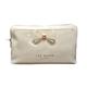 Ted Baker Abbie Curved Bow Large Washbag Toiletry Cosmetic Bag in Ivory