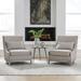 Eclectic Upholstered Accent Chair In Weathered Linen Finish - Liberty Furniture 702-ACH15