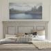 Farmhouse King Panel Headboard In Antique White Finish w/ Tobacco Tops - Liberty Furniture 824-BR15