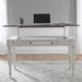 European Traditional Lift Top Writing Desk In Antique White Base w/ Weathered Bark Tops - Liberty Furniture 244-HO109