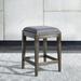 Urban Uph Console Stool In Weathered Beaten Bark Finish w/ Antique Pewter Metal - Liberty Furniture 473-OT9001