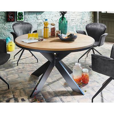 Bodahl »Nottingham« Massivholz Esstisch Rustic Oak mit Funktion 120 cm / old bassano / ohne Einlegeplatte Image