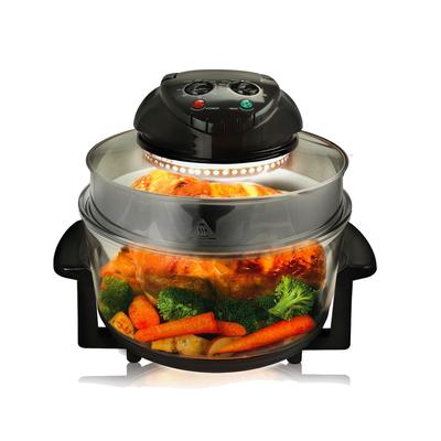 Multipurpose Countertop Halogen Oven Air Fryer/Rotisserie/Roaster in Black