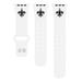 White New Orleans Saints Logo Silicone Apple Watch Band