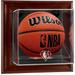 "NBA 75th Anniversary Brown Framed Wall-Mounted Sublimated Basketball Display Case"