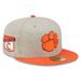 Men's New Era Heather Gray/Orange Clemson Tigers Patch 59FIFTY Fitted Hat