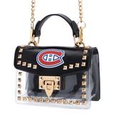 Cuce Montreal Canadiens Studded Clear Crossbody Purse
