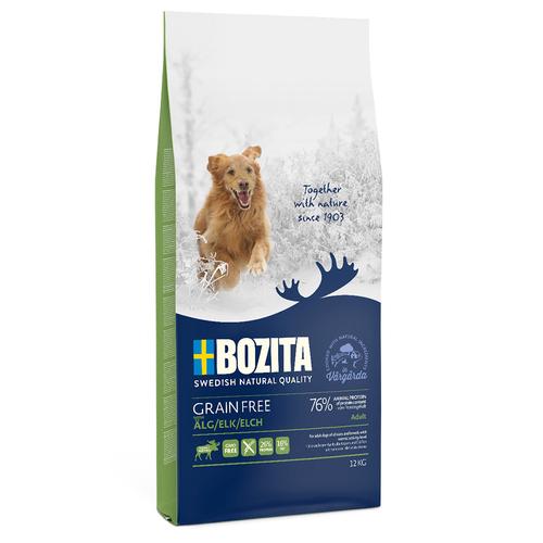 12kg Bozita Grain Free Elch Hundefutter trocken