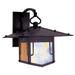 Arroyo Craftsman Pagoda 13 Inch Tall 1 Light Outdoor Wall Light - PDB-12-GRC-BZ