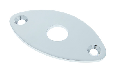 Allparts Gotoh Oval Jack Plate Chrome