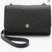 Tory Burch Bags | Black Tory Burch Black Marion Embossed Leather Crossbody Purse | Color: Black | Size: Os