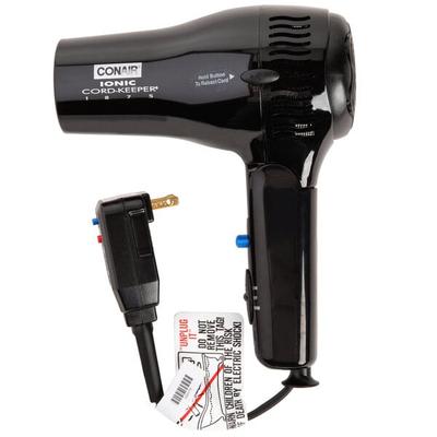 Conair 169BIW Black Cord Keeper Hair Dryer - 1875W