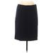 Ann Taylor LOFT Casual Skirt: Blue Solid Bottoms - Women's Size Medium