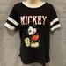 Disney Tops | Disney Mickey Mouse Short Sleeve T-Shirt Black Size Small | Color: Black/White | Size: S