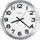 Howard Miller Spokane Wall Clock, 15.75&quot; Overall Diameter, Silver Case, 1 AA