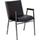 Flash Furniture Heavy Duty Stacking Chair with Arms - Vinyl - Black - Hercules Series - Pkg Qty 4