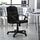 Flash Furniture LeatherSoft&trade; Faux Leather Mid-Back Swivel Task Chair With 21 1/2&quot; Back Cushion, Black