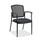 Lorell&reg; Mesh/Fabric Guest Stack Chair, Black
