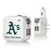 Oakland Athletics Personalized 2-In-1 USB Charger
