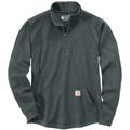 Carhartt Half Zip Thermal Chemise Longsleeve, gris, taille XL