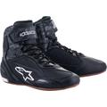 Alpinestars Faster 3 Scarpe da moto, nero-grigio, dimensione 41