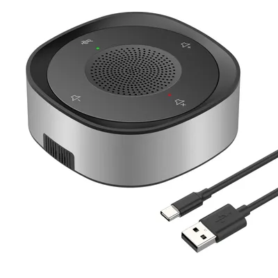 Haut-parleur de conférence USB Microphone à clé tactile filaire micro omnidirectionnel capteur de