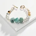 HUIDANG-Bracelet en perles de pierre naturelle pour femme élastique extensible bijoux fantaisie