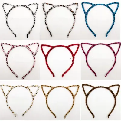 Bandeau oreilles de chat en tissu pour filles 1 pièces nouveau Style à la mode accessoires pour