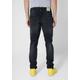 Slim-fit-Jeans STREET ONE MEN Gr. 34, Länge 34, schwarz (basic black wash) Herren Jeans 5-Pocket-Jeans