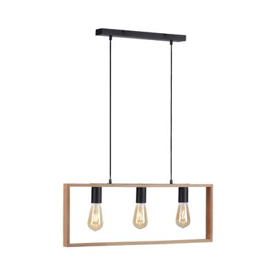JUST LIGHT Pendelleuchte "FRANKY", schwarz, B:6cm, Lampen, ExklusiveE27 Image