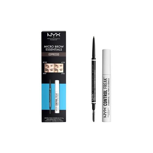 NYX Professional Makeup Augen Make-up Augenbrauen Geschenkset No. 4 – Augenbrauengel 9 g + Augenbrauenstift 0,09 g