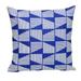 Parkland Collection Geometric Geometric Blue Square 18" x 18" Pillow