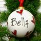 Christmas Bauble, Christmas Tree Decoration, Personalised Heart Bauble, Christmas Bauble, Personalized Christmas Bauble, Xmas Bauble,