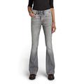 G-STAR RAW Damen 3301 Flare Jeans, Grau (sun faded glacier grey D21290-C293-C464), 28W / 30L