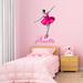 East Urban Home Ballerina Wall Decal Vinyl in Pink/White | 66 H x 36 W in | Wayfair A40F6303875A4A2B8499FDE696F85B04