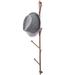 Rebrilliant Gertude 5.51" Wide 6 - Hook Wall Mounted Coat Rack in Black Metal in Brown | 31.69 H x 5.51 W x 2.55 D in | Wayfair