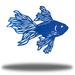 Bayou Breeze Yalamanchili Betta Fish Wall Décor Metal in Blue | 8 H x 8 W x 0.0125 D in | Wayfair 2C7B20CB79E94F2FA97B0FC3A7B0D747
