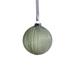 The Holiday Aisle® Set of 6 Ridged Glass Ball Ornament w/ Glitter Ball Ornament Glass in Green | 4 H x 4 W x 4 D in | Wayfair