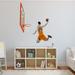 Trinx Basketball Player Wall Decal Vinyl in Orange | 26 H x 24 W in | Wayfair A2909A70EED942728C15442B33047153